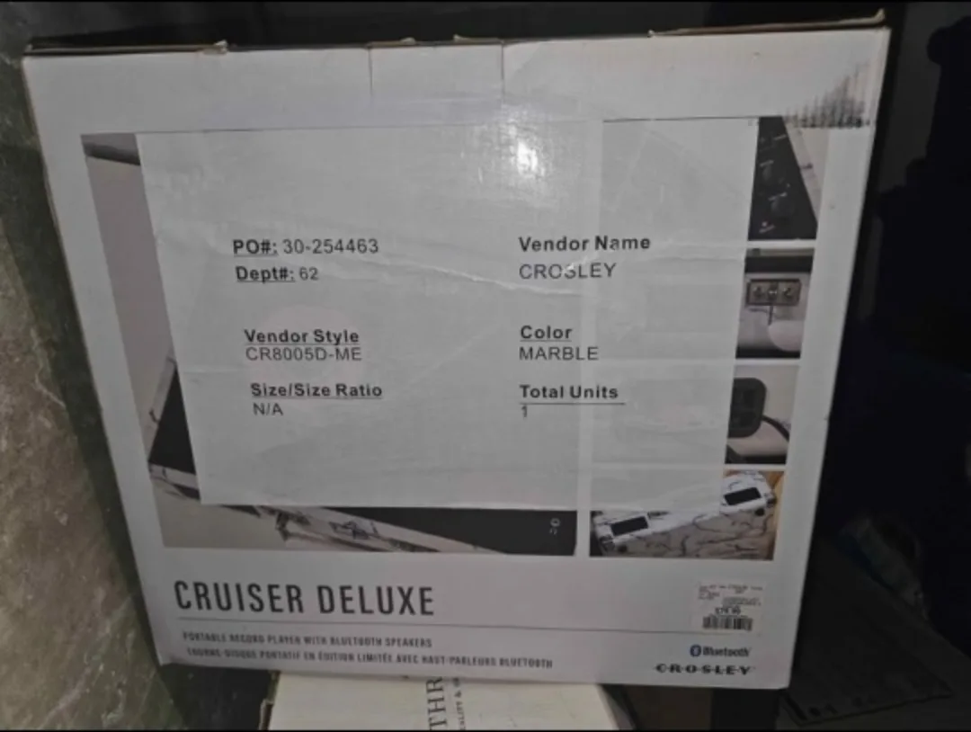 Crosley Cruiser Deluxe Marble Portable Record Player image indicator(2)