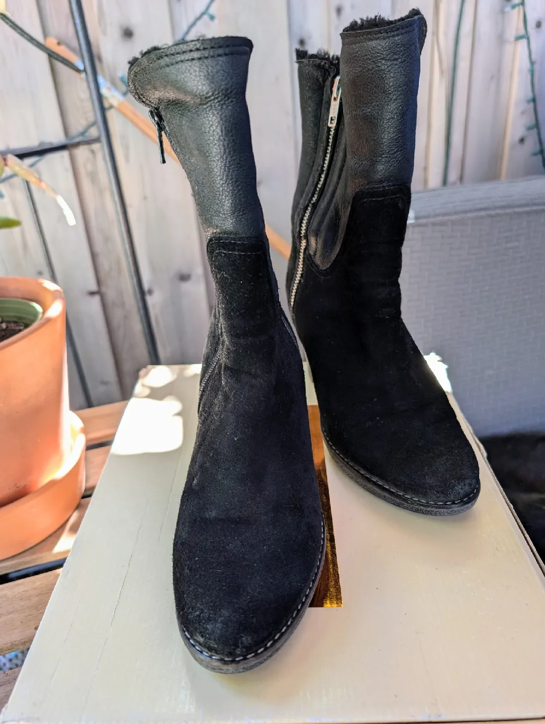 Cabana's Black Suede Leather Boots size 37 image indicator(3)
