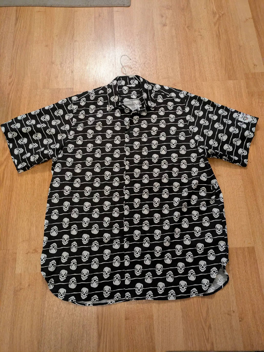 Skull Theme Button Down Shirt