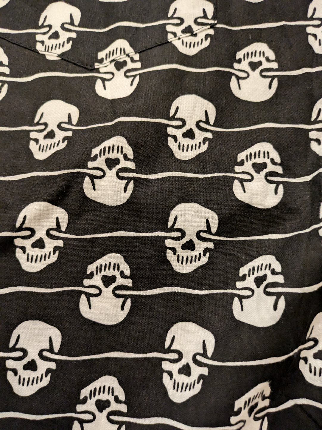 Skull Theme Button Down Shirt - photo 2