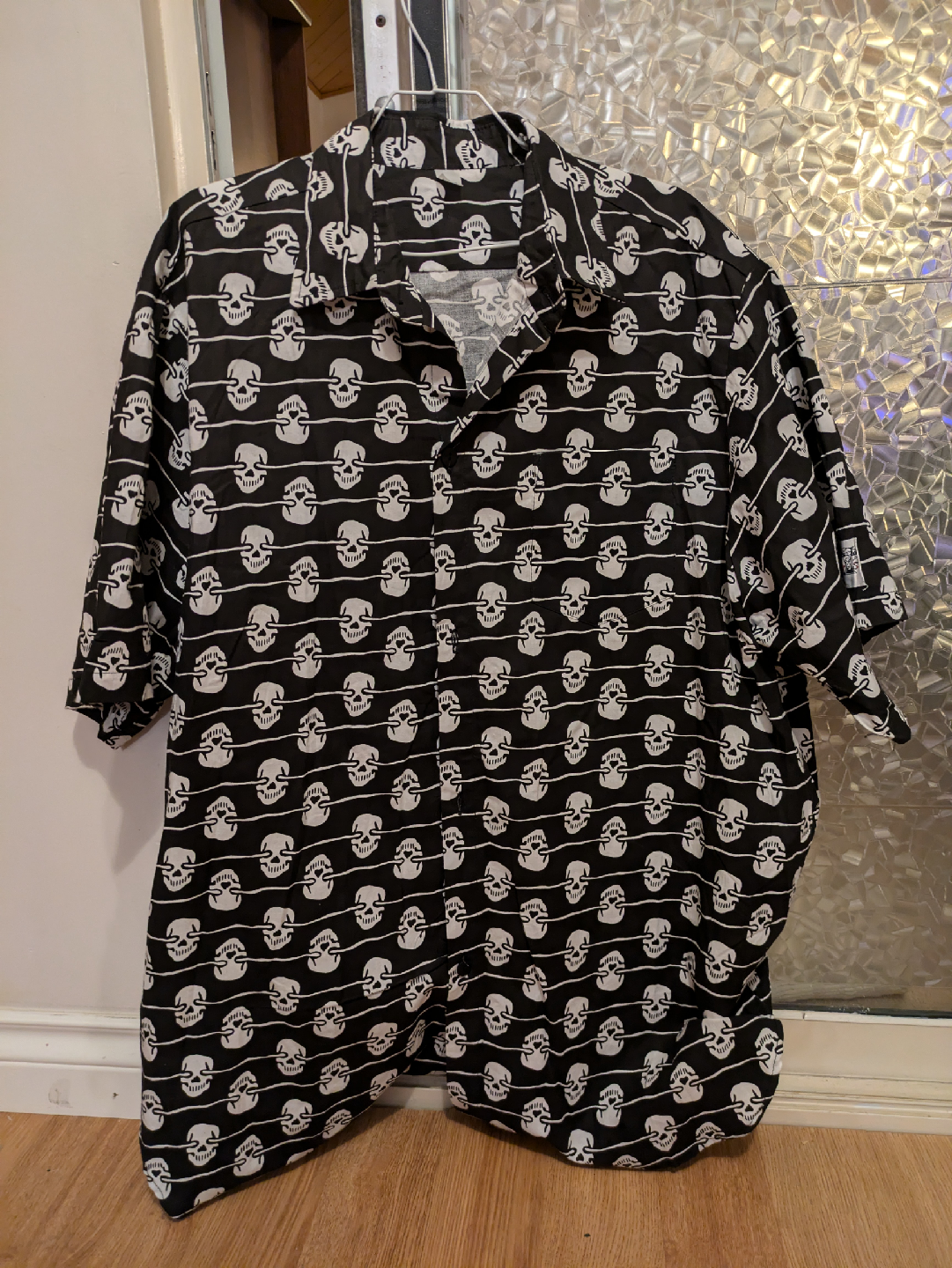 Skull Theme Button Down Shirt - photo 3