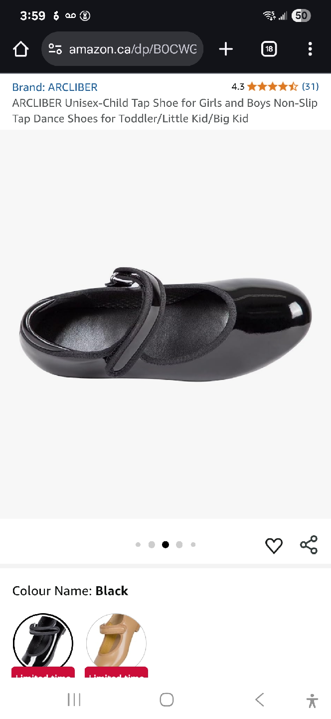 Black Tap Shoes for girls, US Size 9, 17cm - photo 5