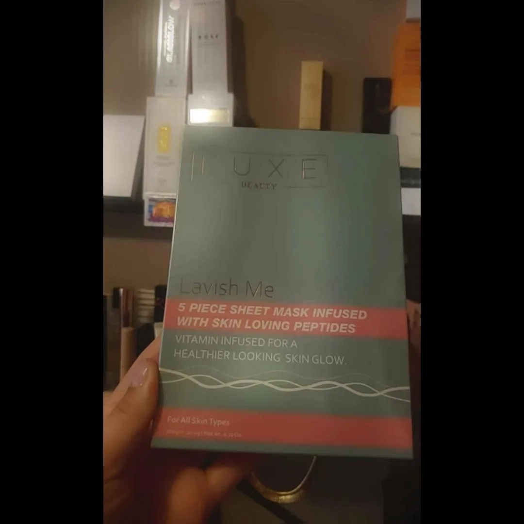 Lavish Me 5 piece sheet mask infused with skin loving peptides thumbnail