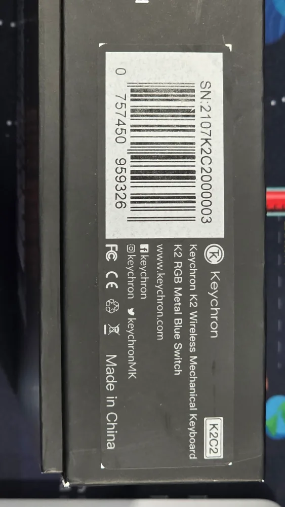 Keychron K2 Version 2 Wireless Mechanical Keyboard - Dark Grey image indicator(4)