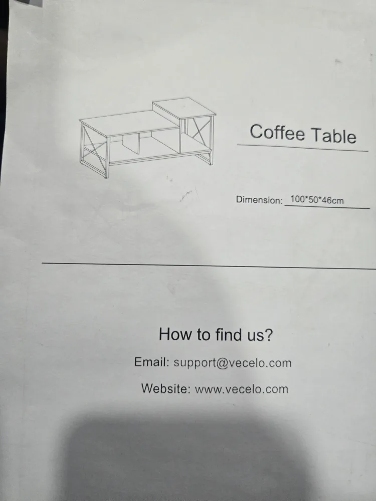 Vecelo Coffee Table - 100x50x46cm thumbnail