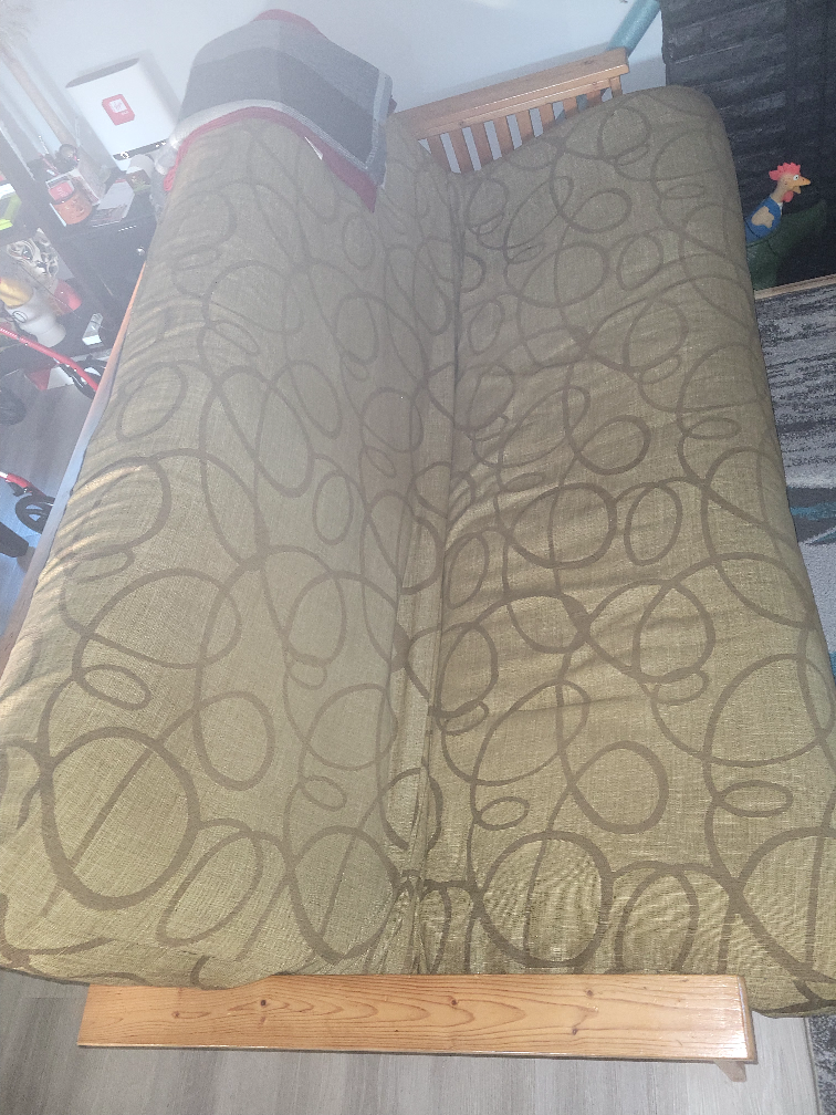 Pine Futon Frame with Mattress