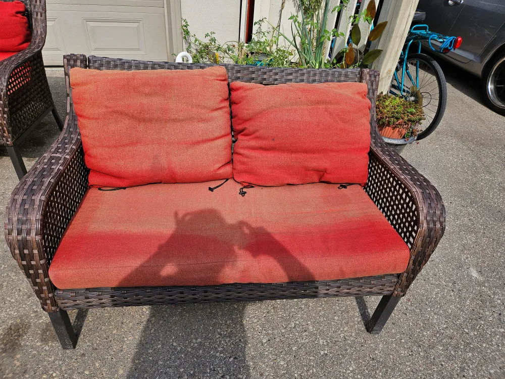Wicker Patio Set - Loveseat & Chairs image indicator(3)