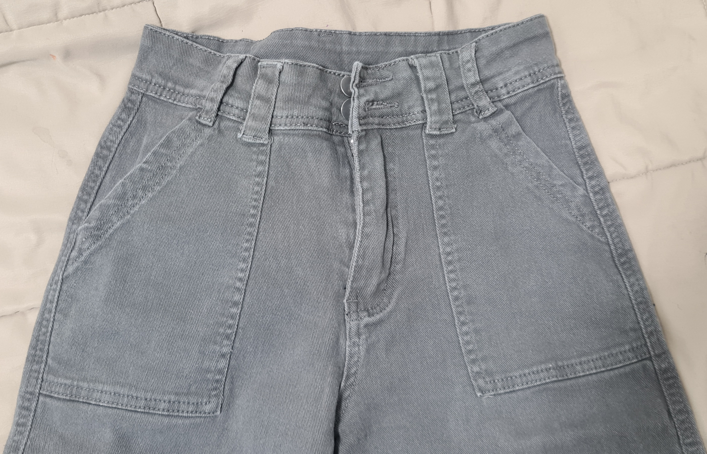 Grey Denim Pants - Size M - photo 3