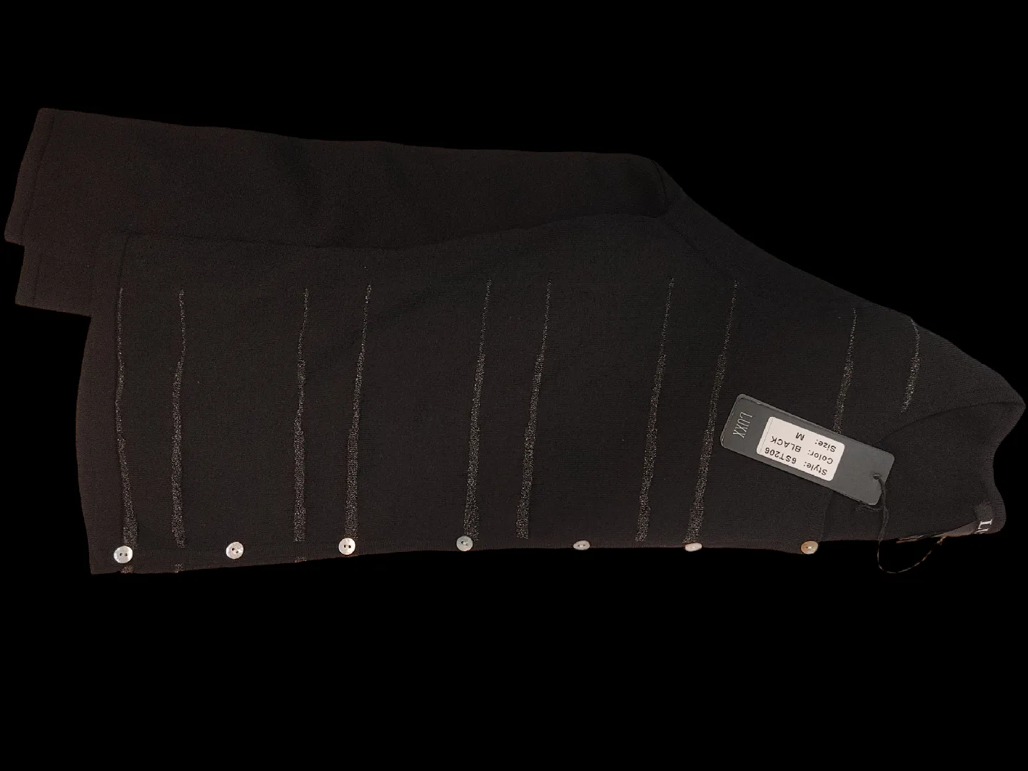 LUXX Black Cardigan Size M image indicator(2)