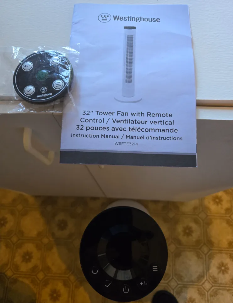 Westinghouse Tower Fan with remote control image indicator(4)