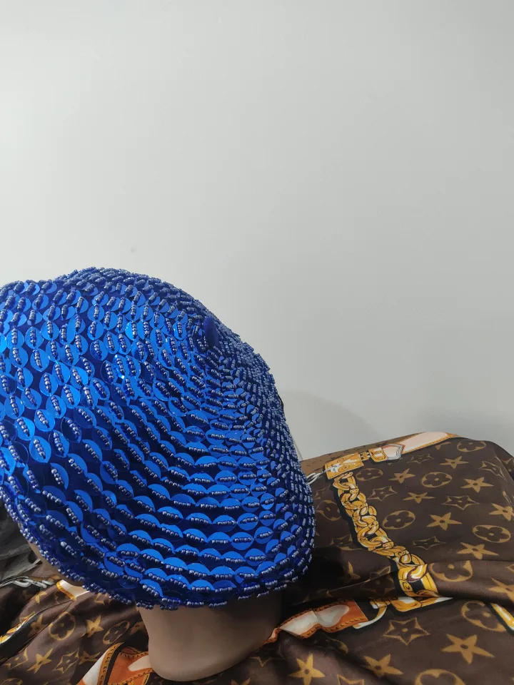 Blue Sequin Beret Hat image indicator(6)