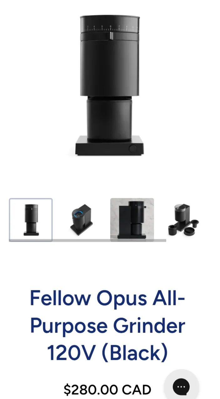 Fellow Opus All-Purpose Grinder - Black thumbnail