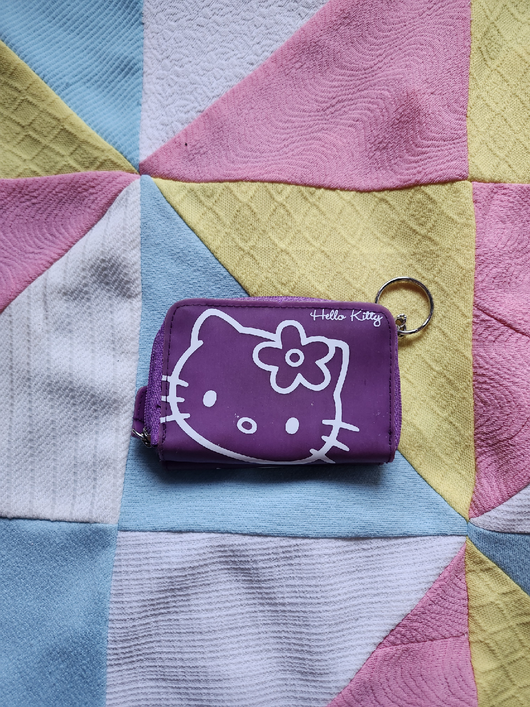 adorable Hello Kitty wallet with keychain - photo 2
