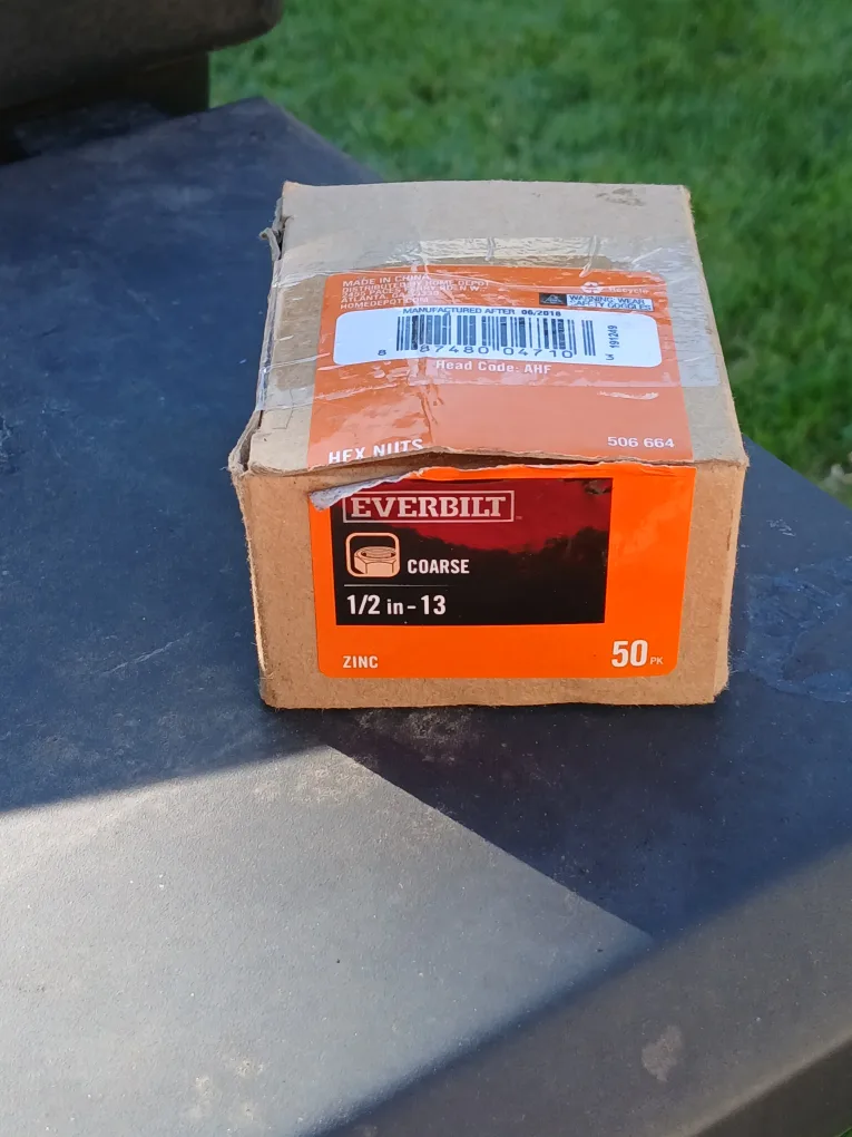 Everbilt 1/2 in - 13 Coarse Zinc Hex Nuts - 50 pc thumbnail