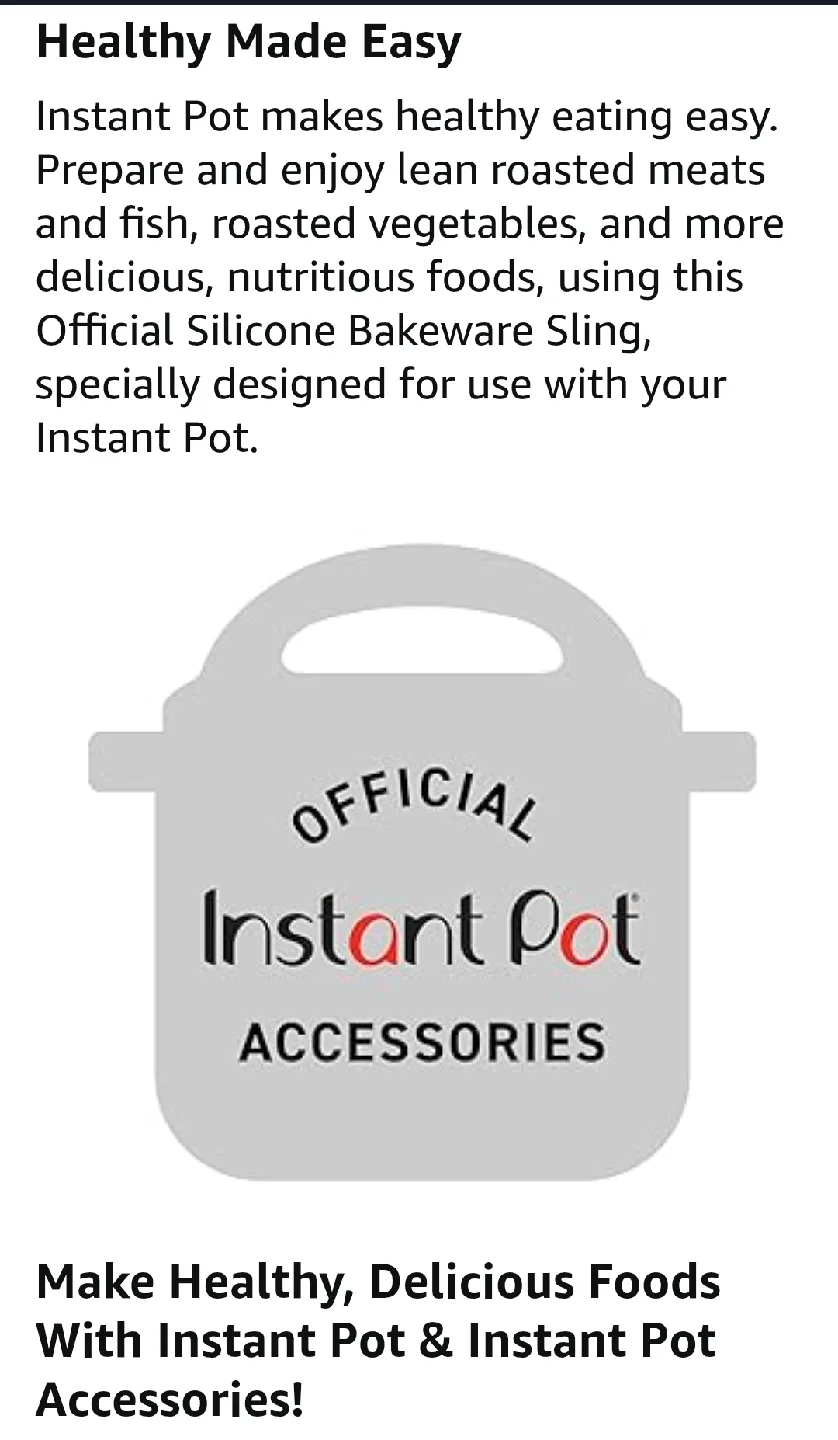 Instant Pot Silicone Bakeware Sling - Red image indicator(9)