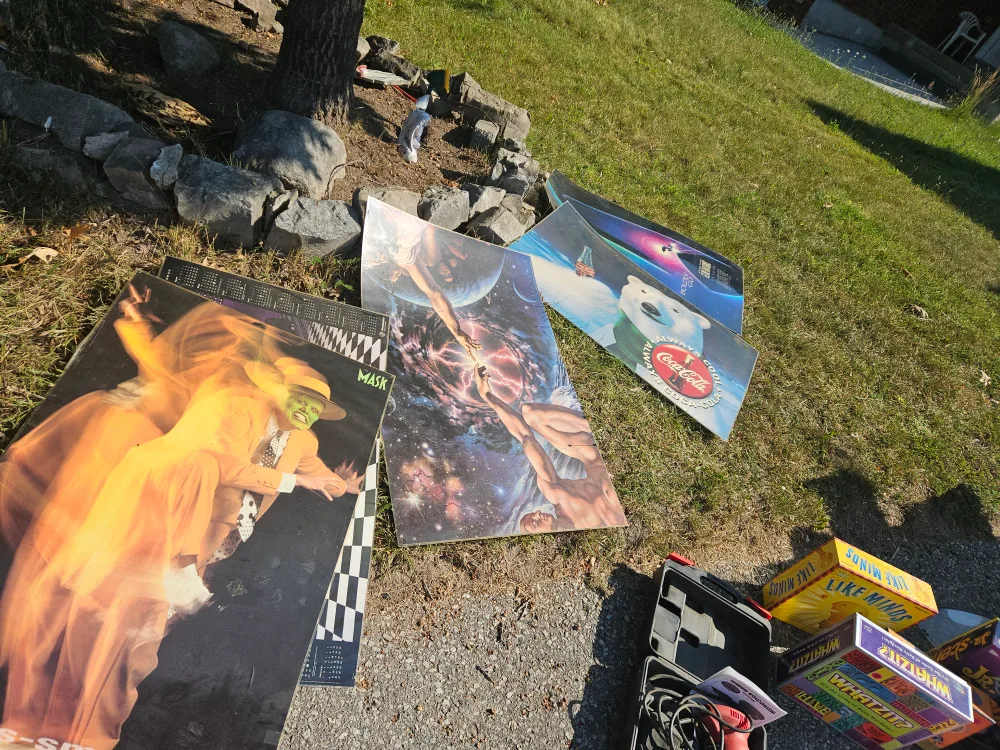 assorted plastic protected posters image indicator(5)