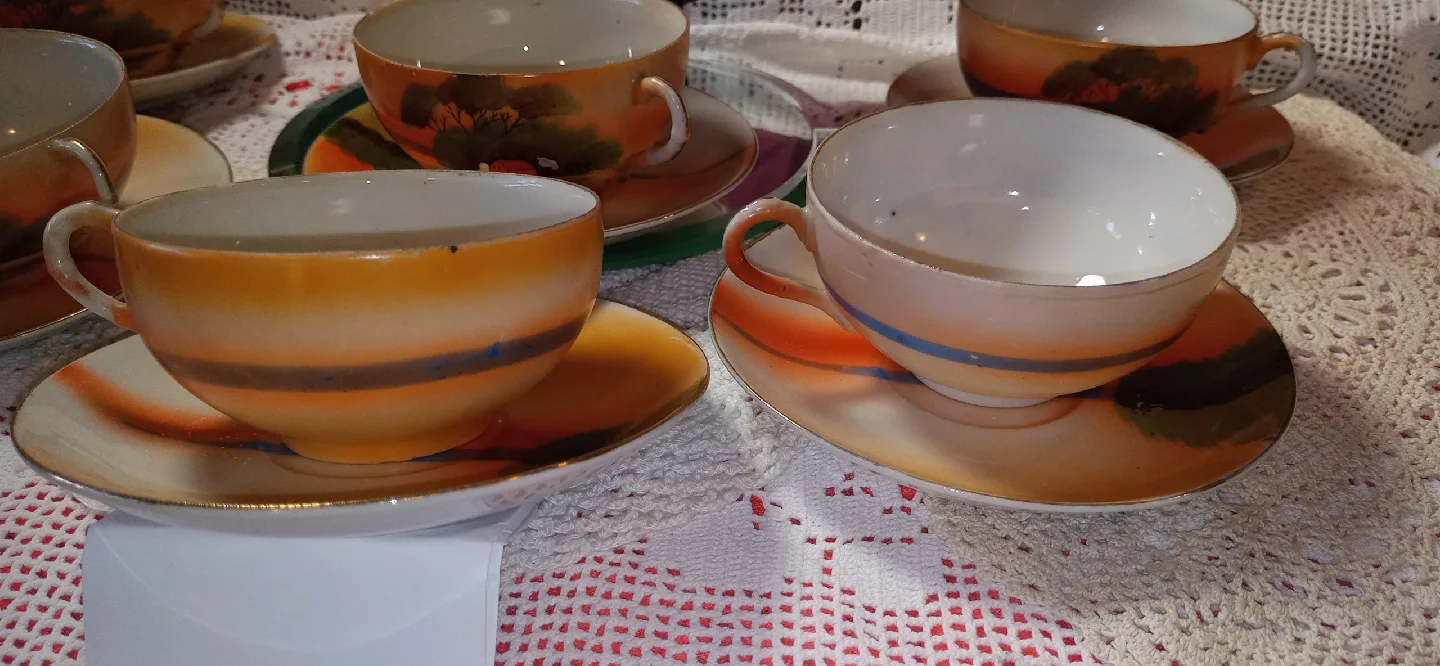 Vintage Noritake Hand Painted Japan Tea Set image indicator(3)