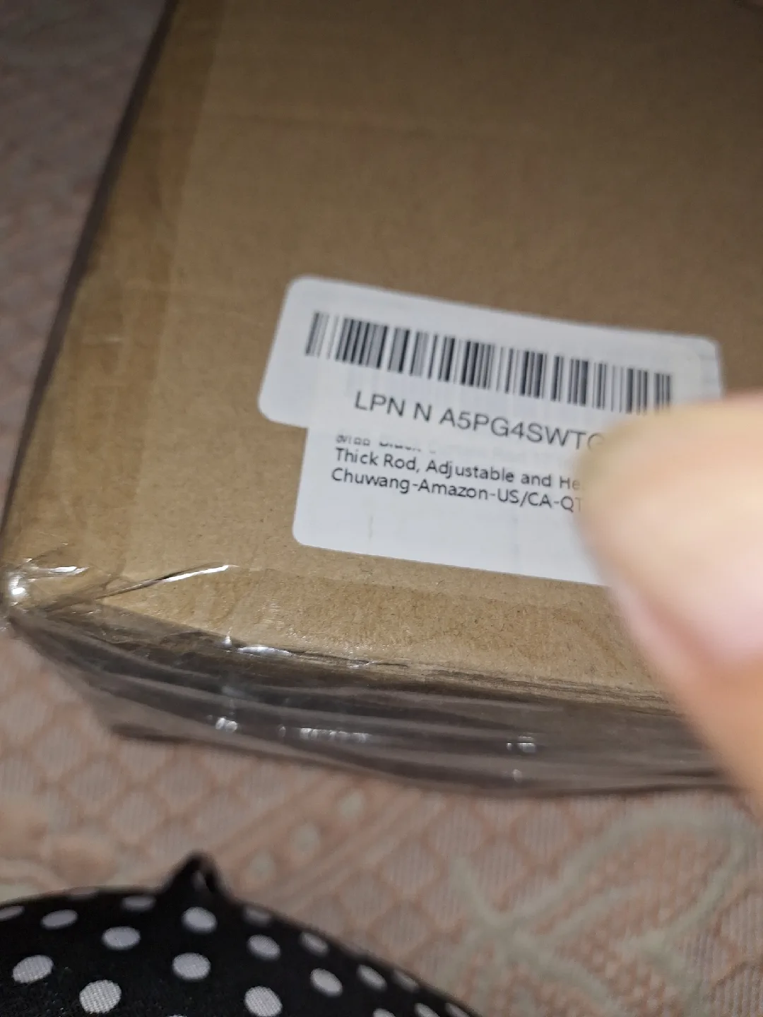 Adjustable Thick Metal Rod black thumbnail