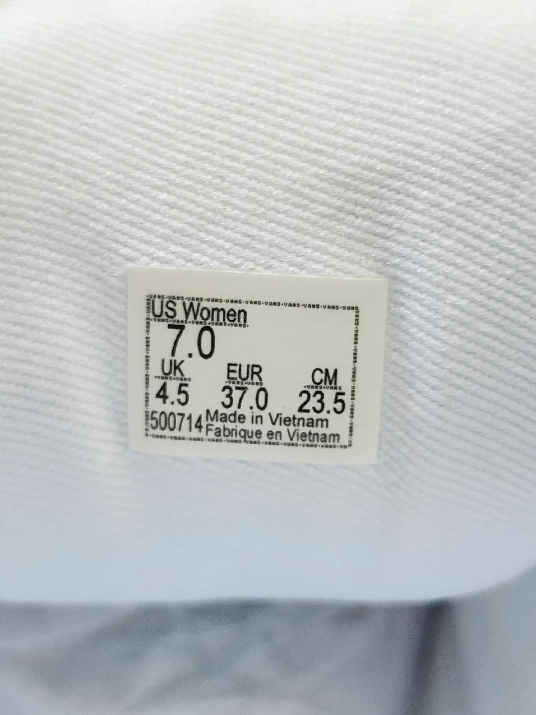 Vans Women's White Shoes - Size 7 image indicator(5)