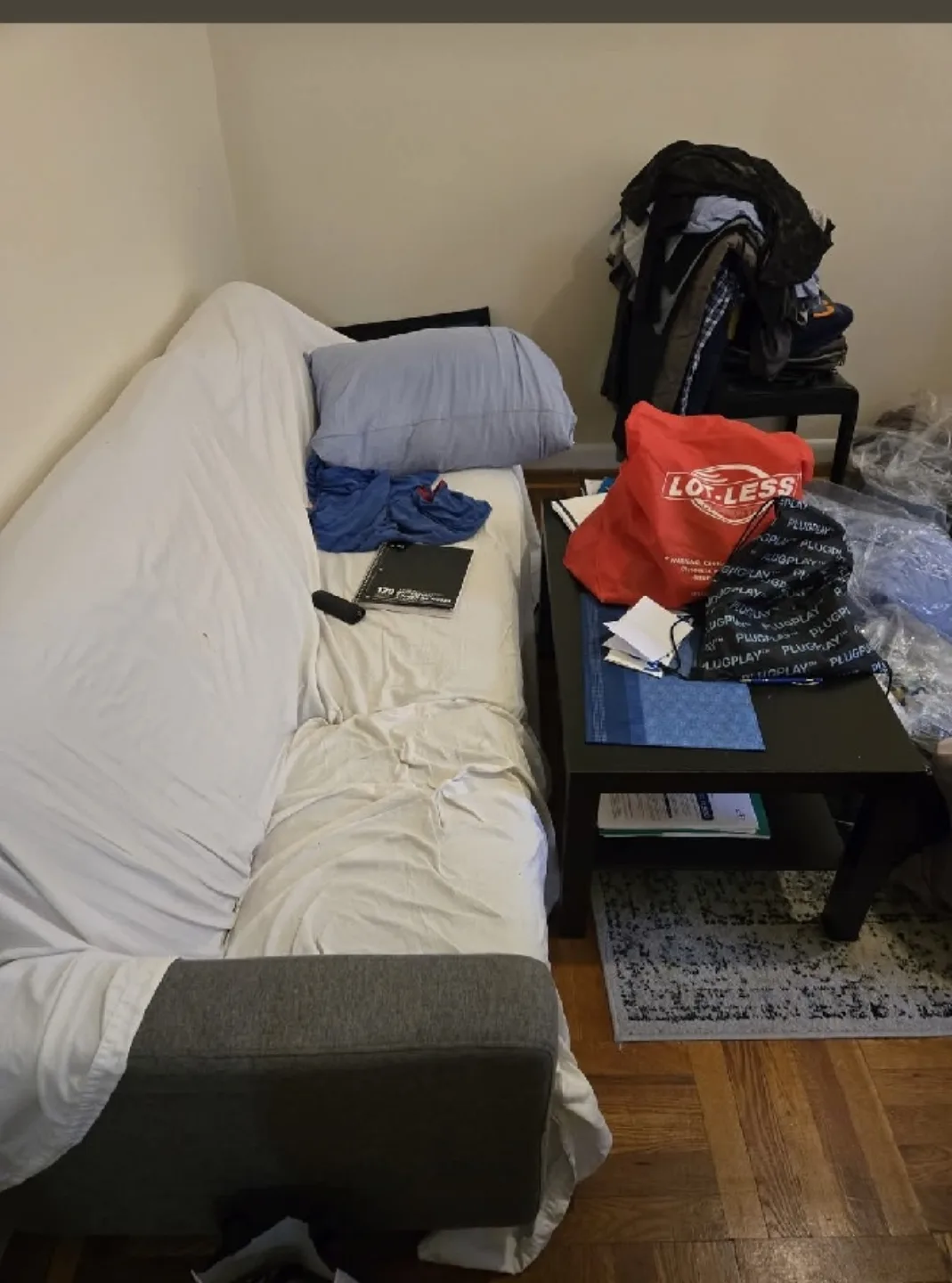 Furniture Bundle: Sofa, Desk, Wardrobe, Bookshelf, Bed image indicator(4)