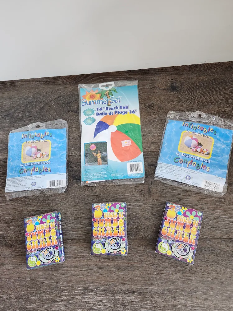 Beach Balls & Jumbo Chalk Set 🥕 thumbnail