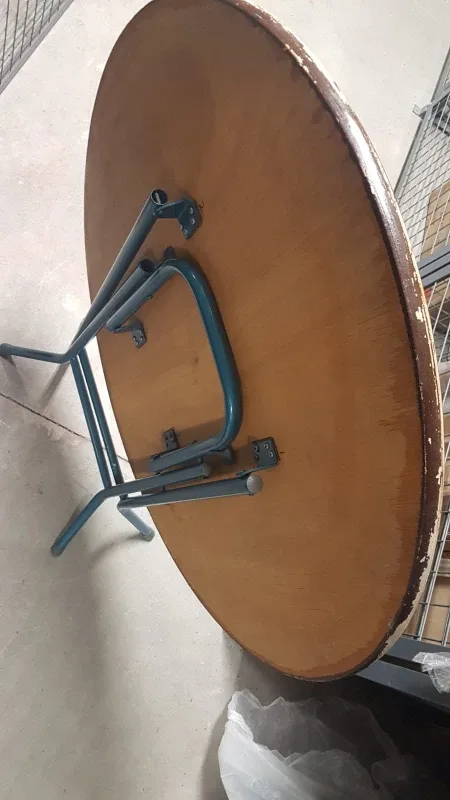 Round Folding Table - Brown image indicator(2)