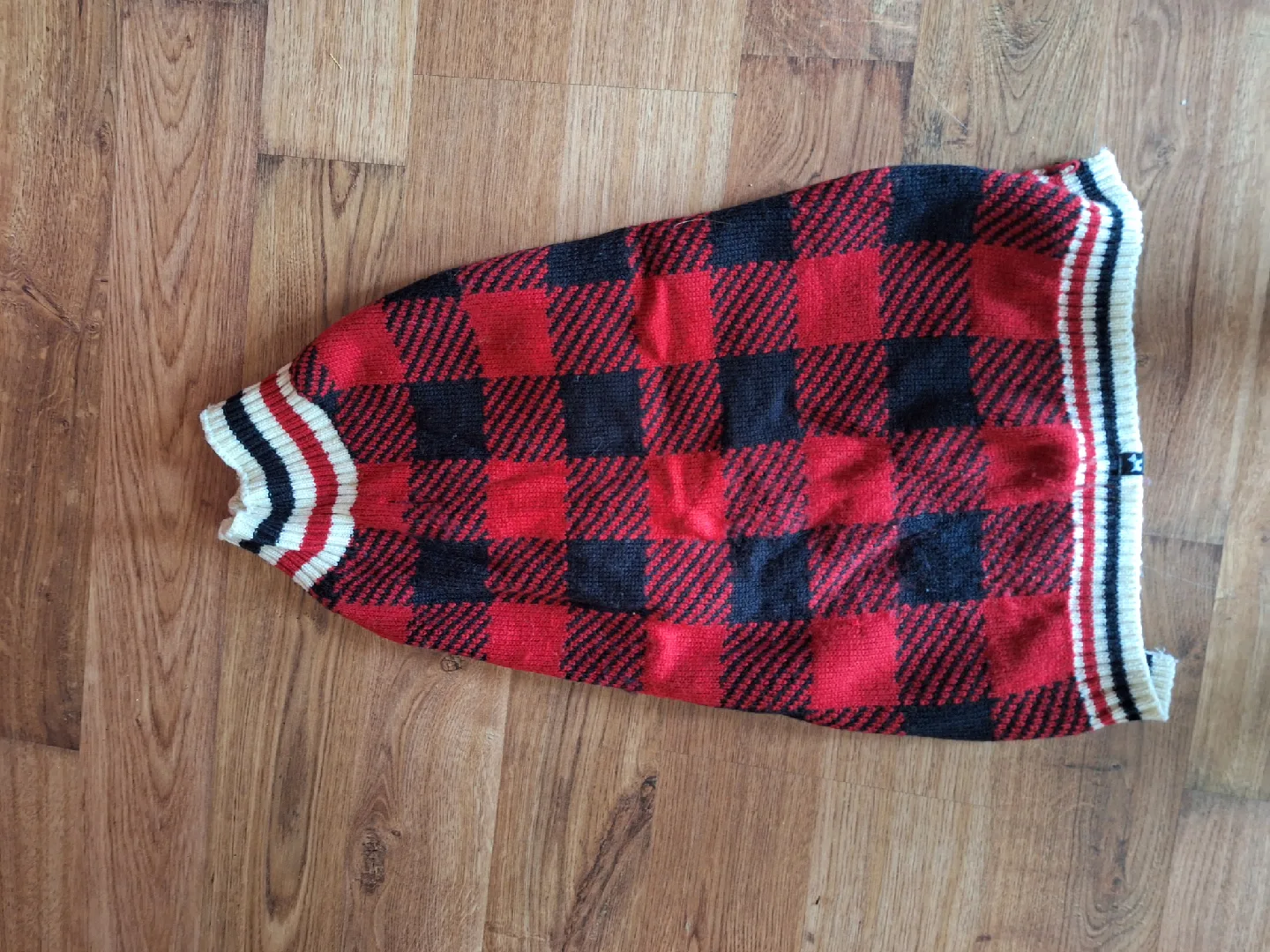 Hotel Doggie Red & Black Plaid Sweater image indicator(2)