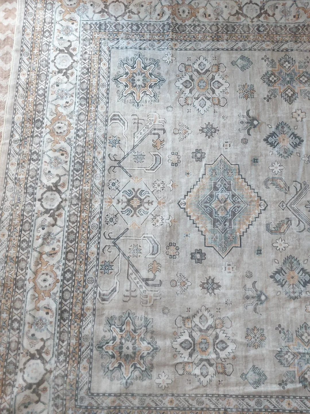 Area Rug washable Beige/Grey 6ft ×9ft brand new image indicator(4)