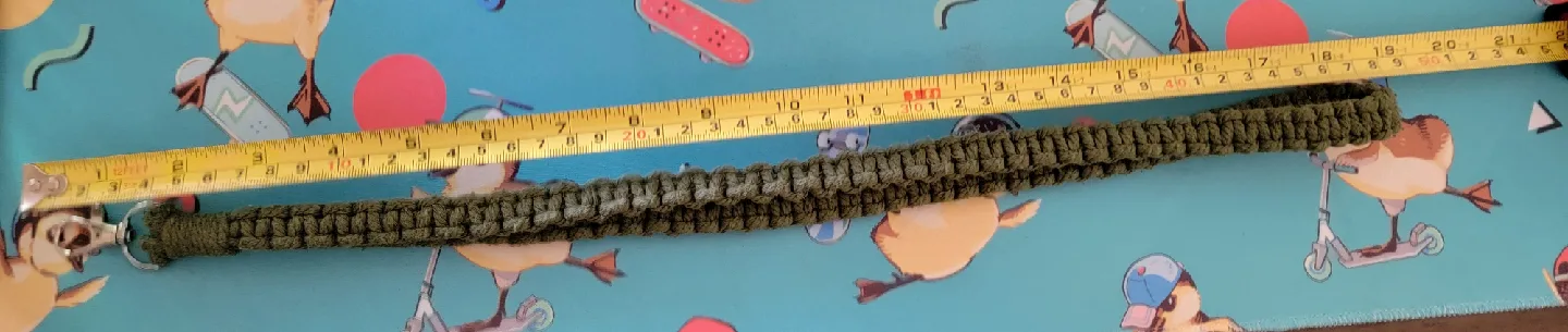 🥕 Handmade Braided Lanyard - Olive Green image indicator(3)