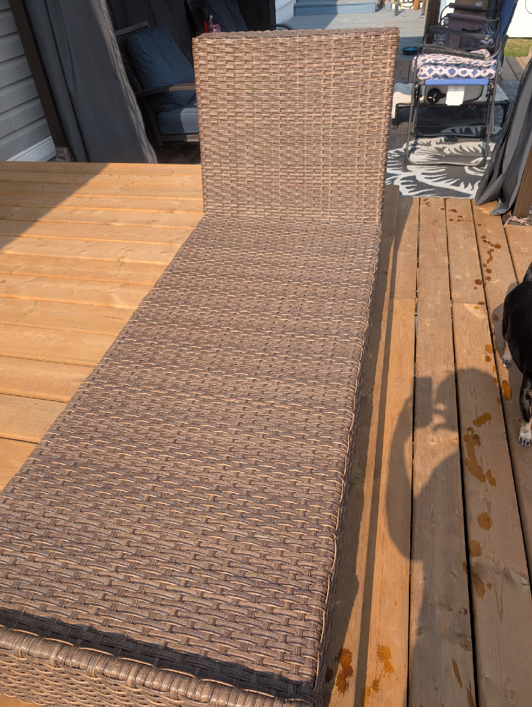 Wicker Outdoor Lounge Chair - photo 2