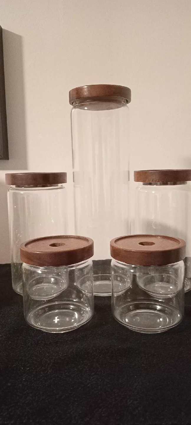 SAIOOL 5-Piece Kitchen Canister Set image indicator(2)