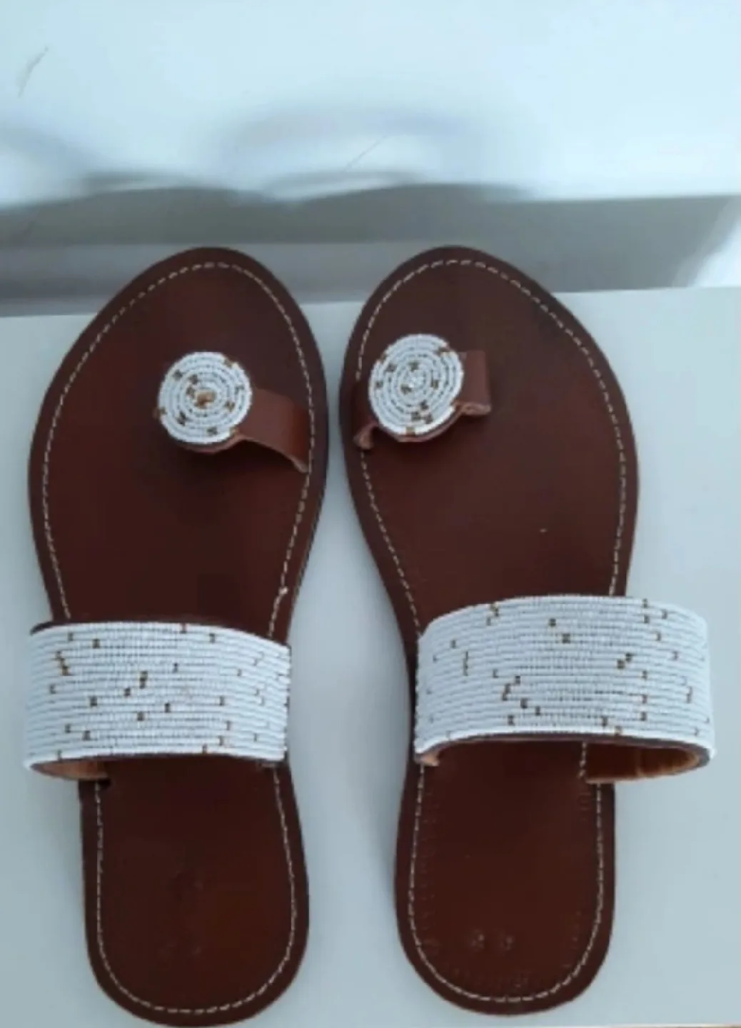 Handmade African Beaded Sandals image indicator(3)