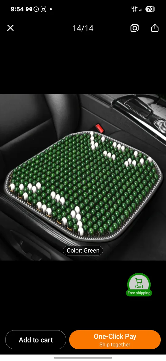 Car Seat Cushion - Green, pick Scarborough or oshawa thumbnail
