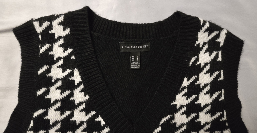 Womens Houndstooth Sweater Vest! - Size L - photo 2