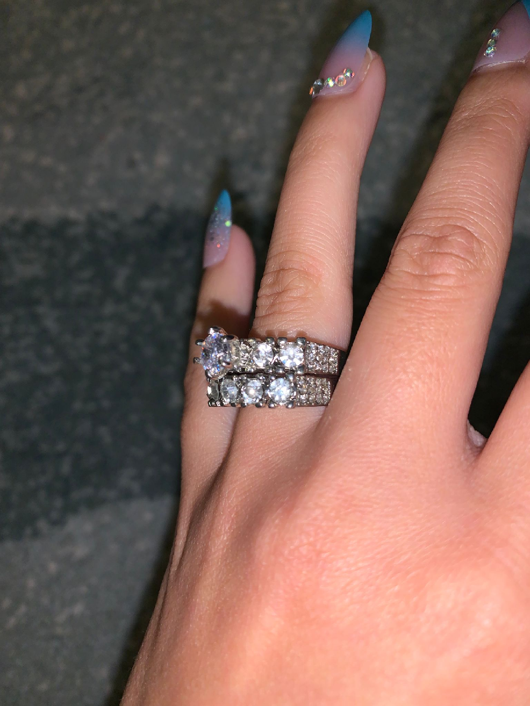 gold plated ring set - photo 3