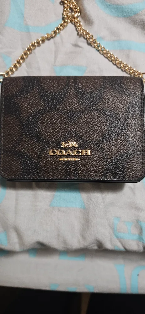 Coach Brown & Black Chain Wallet image indicator(4)