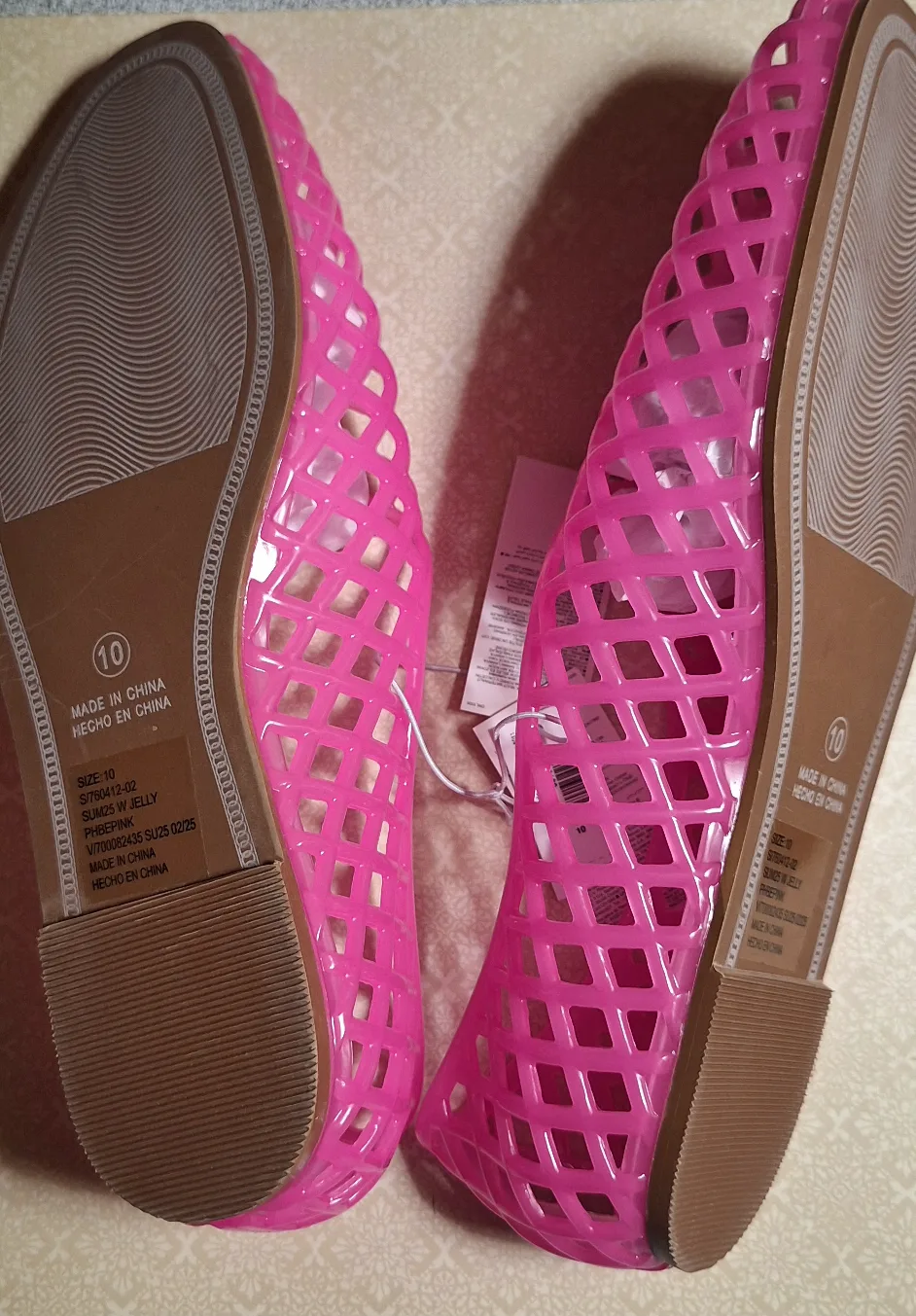 New GAP Jelly Ballet Flats - Size 10 image indicator(2)