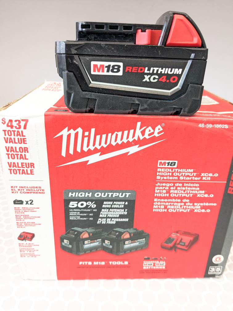 M18 Milwaukee 3 PACK Lithium Power Starter Kit