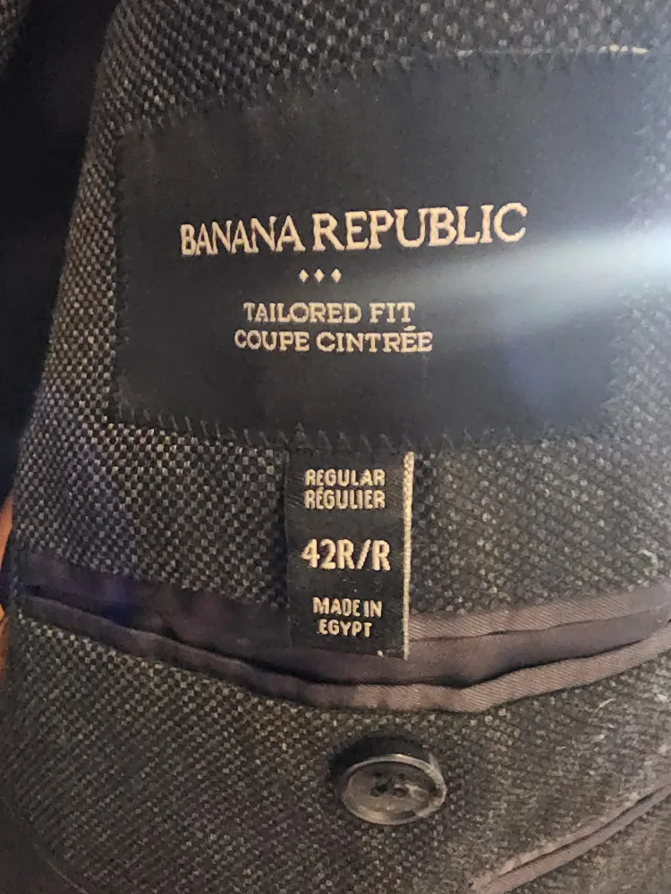 Banana Republic Tailored Fit Suit - 42R/34x34 image indicator(3)