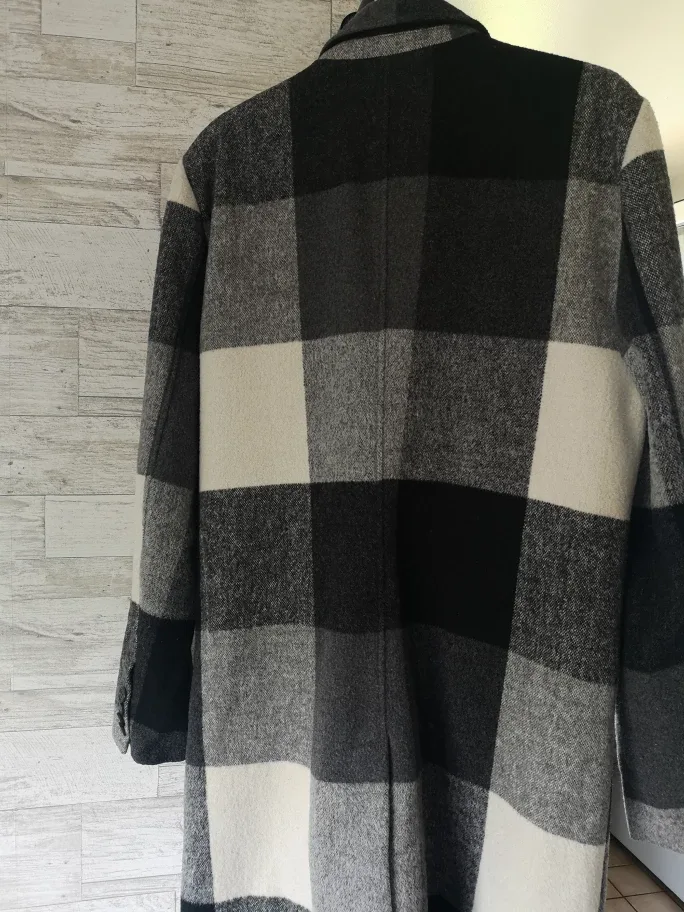 Guess Plaid Wool Blend Coat image indicator(2)