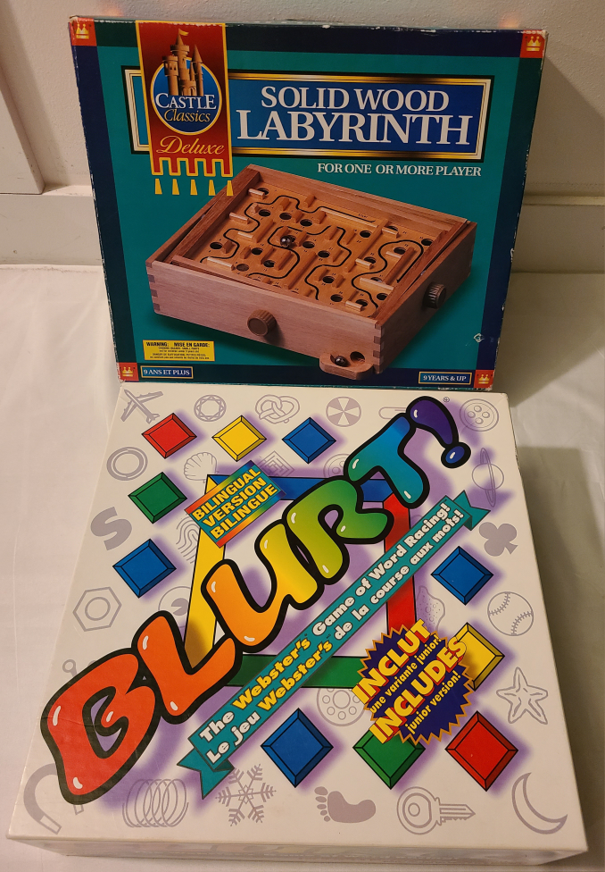 Family Games - Blurt! & Castle Classics Labyrinth Games
