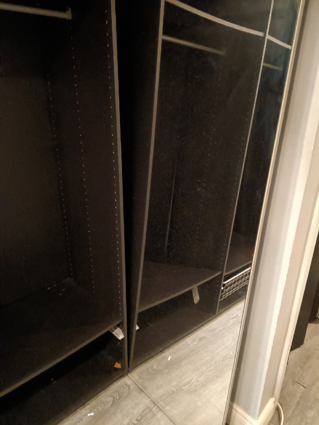 Large Dark Brown Ikea Wardrobe - photo 2