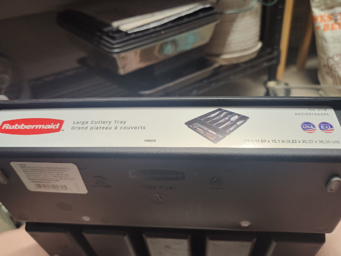 Rubbermaid Cutlery Tray - Black - photo 3
