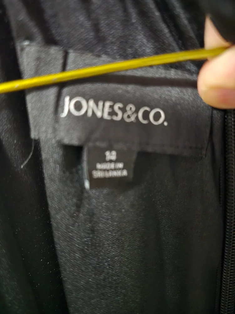 Jones & Co. Black Dress - Size 14 thumbnail