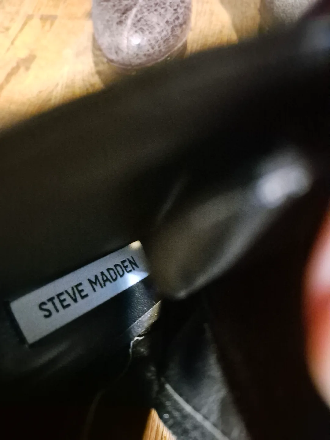 Steve Madden Black Lace-Up Heeled Booties image indicator(3)