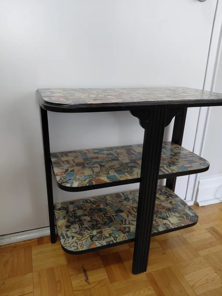 Unique 3-Tier Side Table - 23" Tall thumbnail