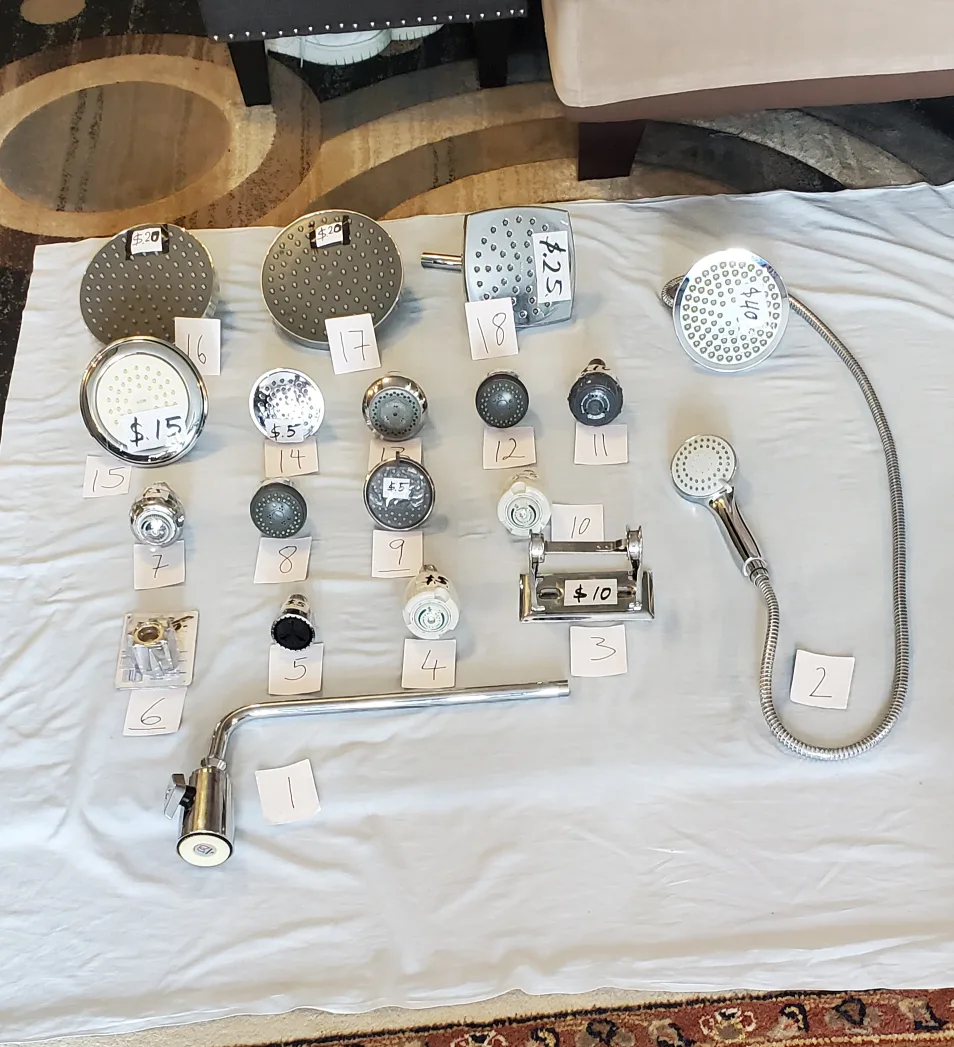 Assorted Shower Heads and Fixtures thumbnail