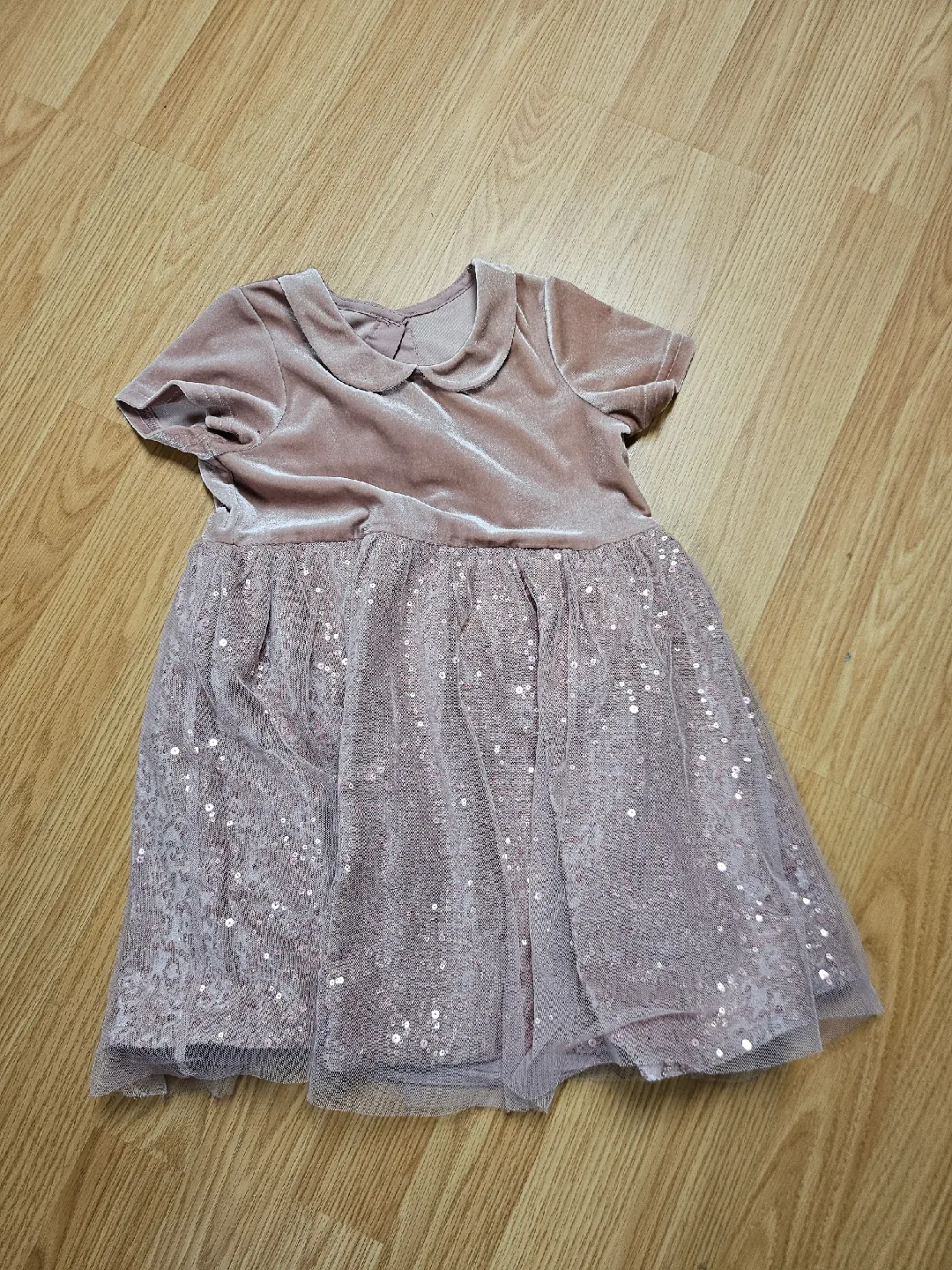 Pink Velvet Party Dress thumbnail