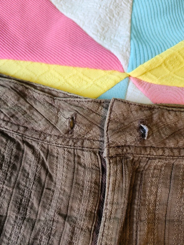 2000s brown boho B.U.M. shorts image indicator(4)
