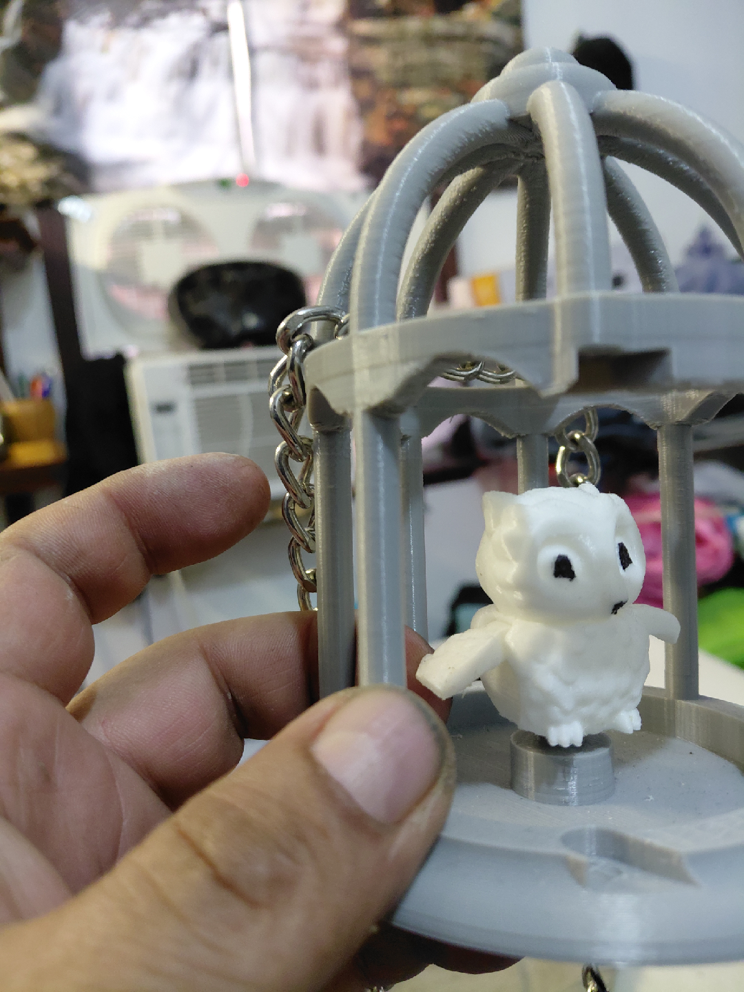 Owl in Cage Figurine - photo 2